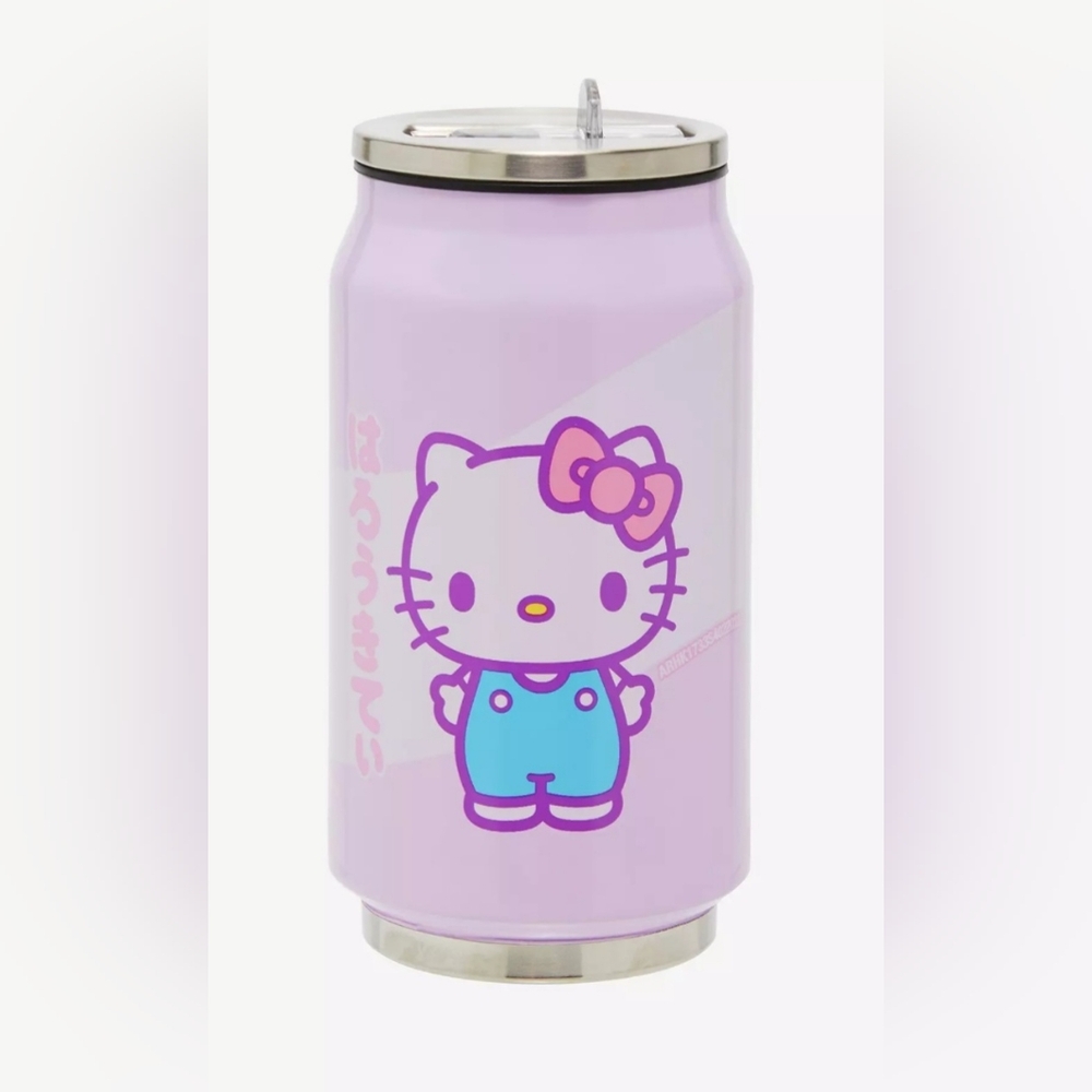 Sanrio Hello Kitty Pink Can Water Bottle